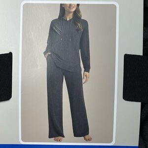 Max & Mia Women's L Sleepwear Heather Charcoal H1200